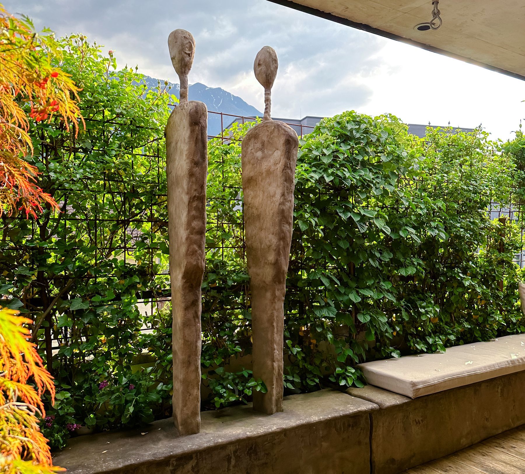 Steinobjekte im Garten
